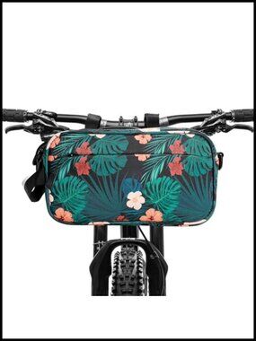 Water Resistant Bike Handlebar Bag 2.3L Cycling Crossbody Fanny Pack